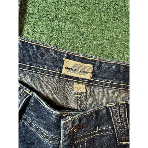 Y2K Vintage Oleg Cassini Denim Wide Leg Relaxed Fit Men’s 36x32 Medium - Picture 5 of 12